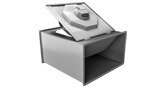 Duct fans with backward curved impellers with EC motor