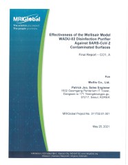 Eficiencia contra SARS-CoV-2 (Covid19) - Dry Surface - MRIGlobal 