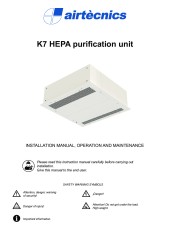 Installation Manual K7 770 HEPA