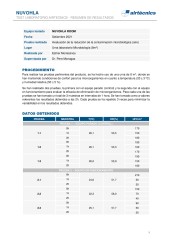 Nuvohla: Eficiencia contra bacterias - Aire- Laboratorio Airtècnics