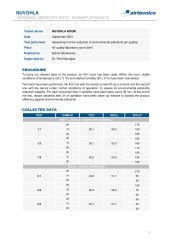 Nuvohla: Efficiency against bacteria - Air - Laboratory Airtècnics