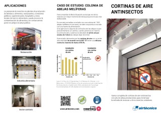 Tríptico Cortinas de Aire Control Insectos
