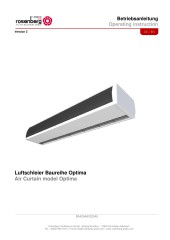 Installation Manual - Air Curtain - Optima