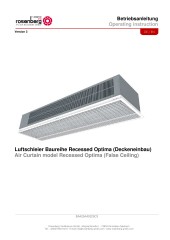 Installation Manual - Air Curtain - Recessed Optima