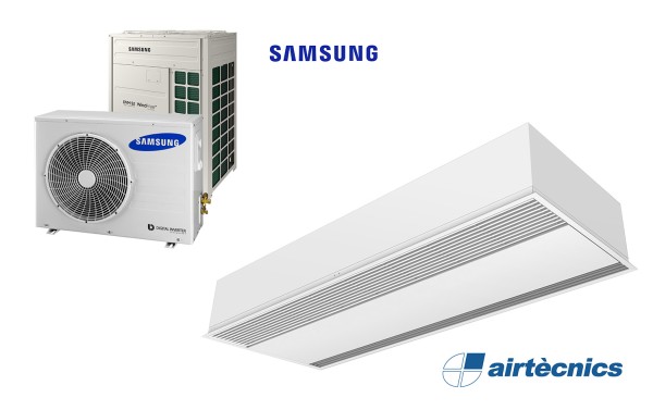 Cortina de aire Recessed Windbox DX para bomba calor Samsung