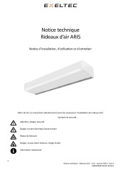 Notice technique rideau d'air ARIS