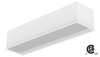 Rideau d'air encastré compact 