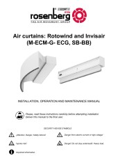 Installation Manual - Cortines d'aire - Rotowind Invisair