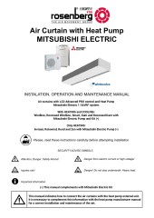 Air Curtain With Heat Pump Mitsubishi -RJ11