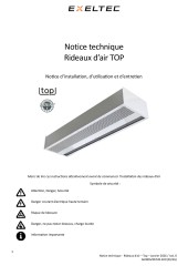 Notice technique rideau d'air TOP