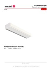 Installation Manual - Air curtain - Aris