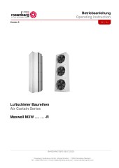 Installation Manual - Air curtain - Maxwell