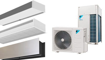 Barriere d'aria in pompa di calore Daikin 