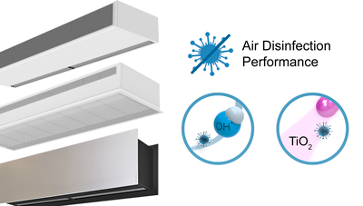 Rideaux d'air avec technologie Wellisair and Kleenfan