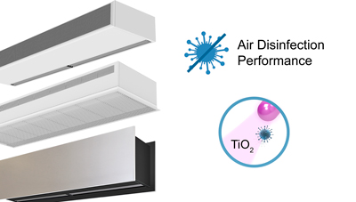 Rideaux d’air avec technologie de photocatalyse Kleenfan
