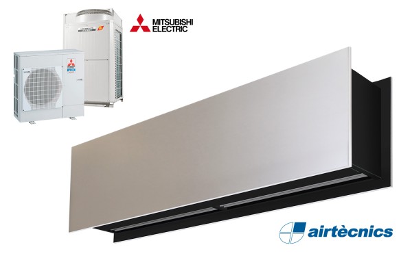 Rideau d'air Zen DX avec pompe à chaleur pour MITSUBISHI ELECTRIC