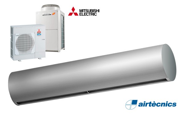 Vzduchová clona Rund DX pro tepelné čerpadlo MITSUBISHI ELECTRIC