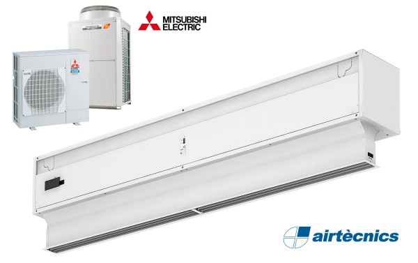 Vzduchová clona Invisair DX pro tepelné čerpadlo MITSUBISHI ELECTRIC