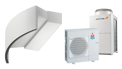 Luftridå för värmepump, Rotowind DX för MITSUBISHI ELECTRIC