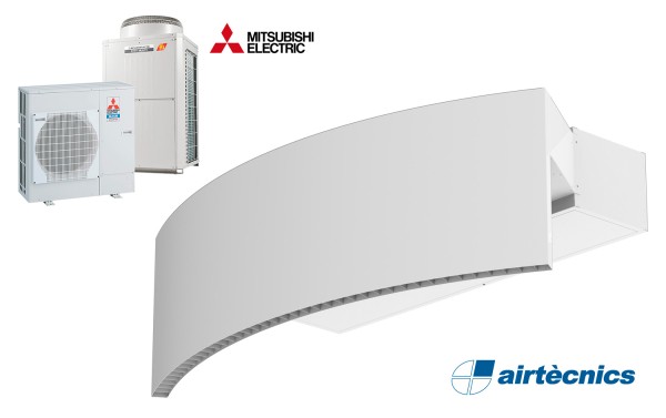 Vzduchová clona Rotowind DX pro tepelné čerpadlo MITSUBISHI ELECTRIC