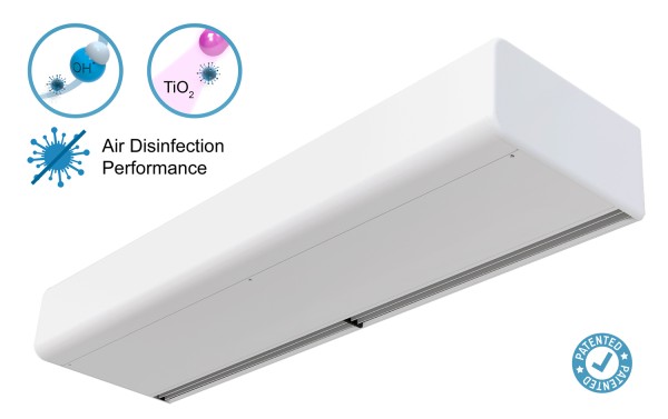 Rideaux d’air Smart avec double technologie de désinfection et de purification
