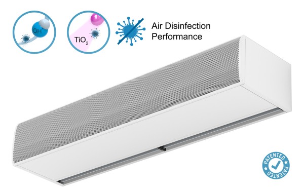Kool air -ilmaverho kaksinkertaisella desinfiointi- ja puhdistustekniikalla