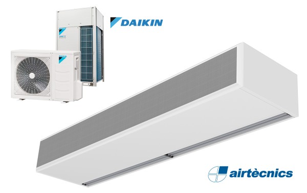 Zračna zavesa Windbox s toplotno črpalko za DAIKIN