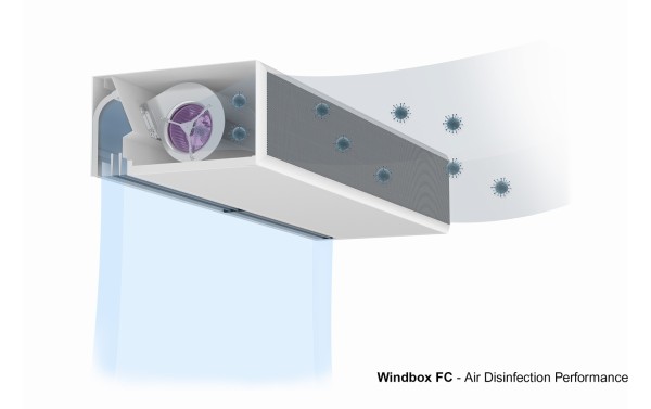 Windbox légfüggöny Kleenfan technológiával