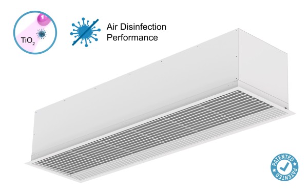 Rideaux d’air encastrés Compact avec technologie Kleenfan