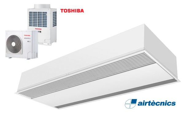 Cortina de ar Windbox embutida com bomba de calor para TOSHIBA