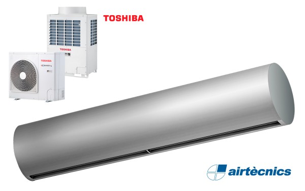Rund DX varmepumpebasert luftgardin for TOSHIBA