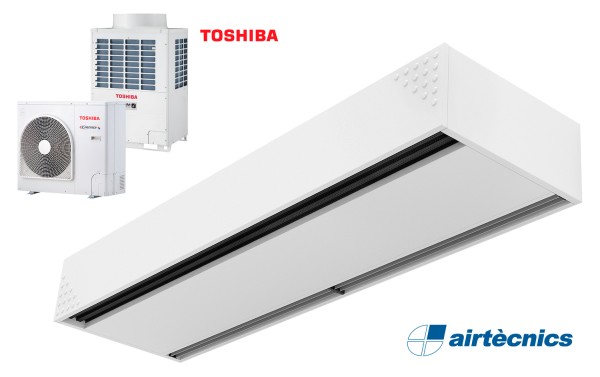 Dam DX varmepumpebasert luftgardin for TOSHIBA