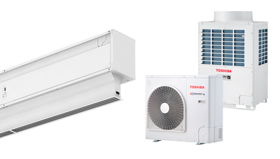 Luftridå för värmepump, Invisair DX för TOSHIBA