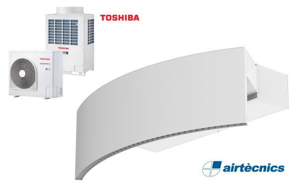 Vzduchová clona Rotowind DX pro tepelné čerpadlo TOSHIBA
