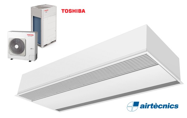 Cortina de ar Windbox embutida com bomba de calor para TOSHIBA