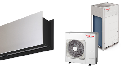 Zračna zavesa Zen DX s toplotno črpalko za TOSHIBA