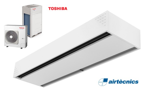 Dam DX varmepumpebasert luftgardin for TOSHIBA