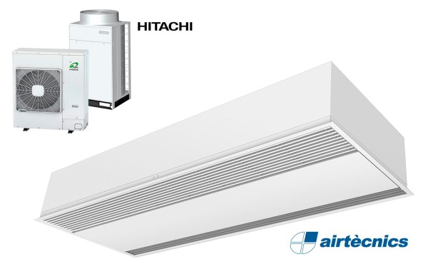 Windbox varmepumpebasert innfelt luftgardin for HITACHI