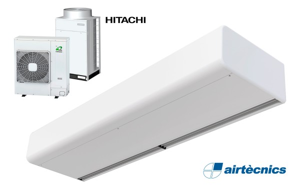 Rideau d'air Smart DX avec pompe à chaleur pour HITACHI