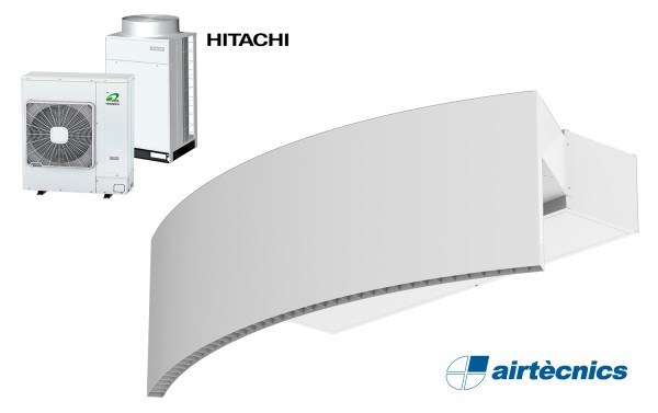 Rotowind DX varmepumpebasert luftgardin for HITACHI
