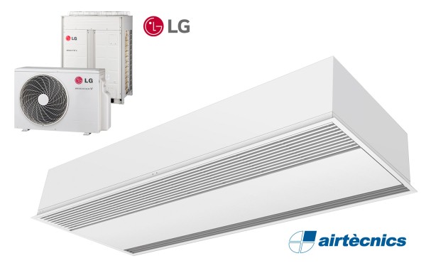 Windbox varmepumpebasert innfelt luftgardin for LG