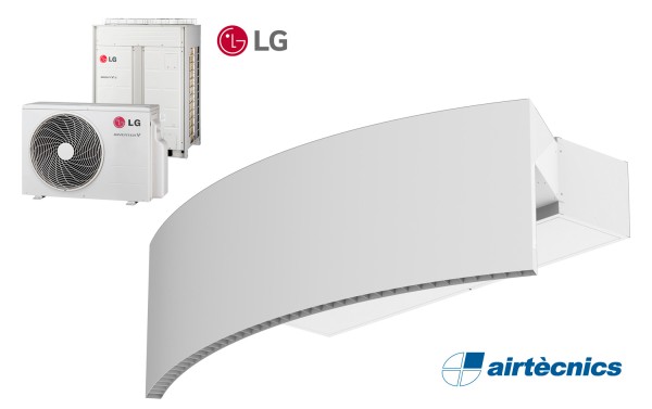 Rotowind DX varmepumpebasert luftgardin for LG