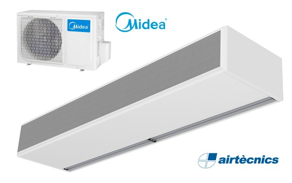 Windbox DX varmepumpebasert luftgardin for MIDEA