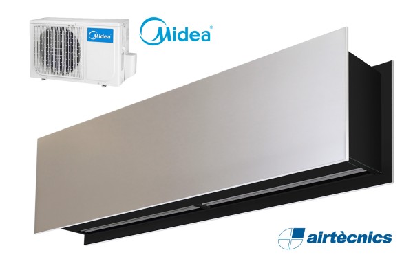 Rideau d'air Zen DX avec pompe à chaleur pour MIDEA