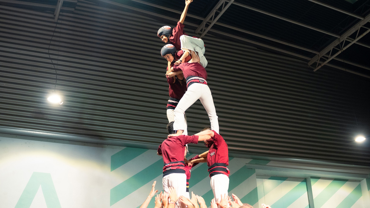 Castellers de Castellar del Vallès at Airtècnics 40th anniversary