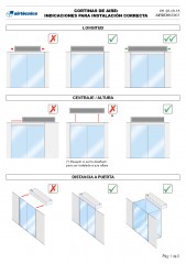 Cortinas de Aire - Indicaciones para correcta instalación