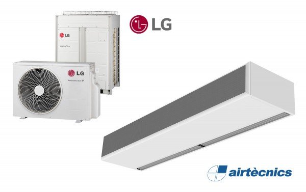 Cortina de aire Windbox DX para Bomba de Calor LG