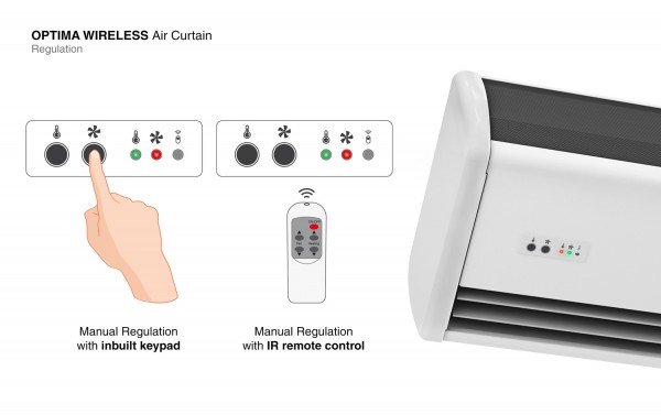Rideau d'air Optima Wireless