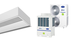 Heat pump air curtain recessed Windbox VRF for CARRIER