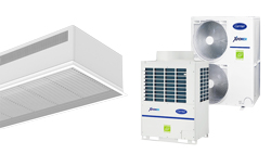 Heat pump air curtain recessed Dam VRF for CARRIER